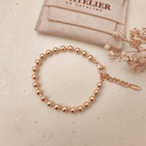 Pulsera Bolitas Rose - Colección Acero